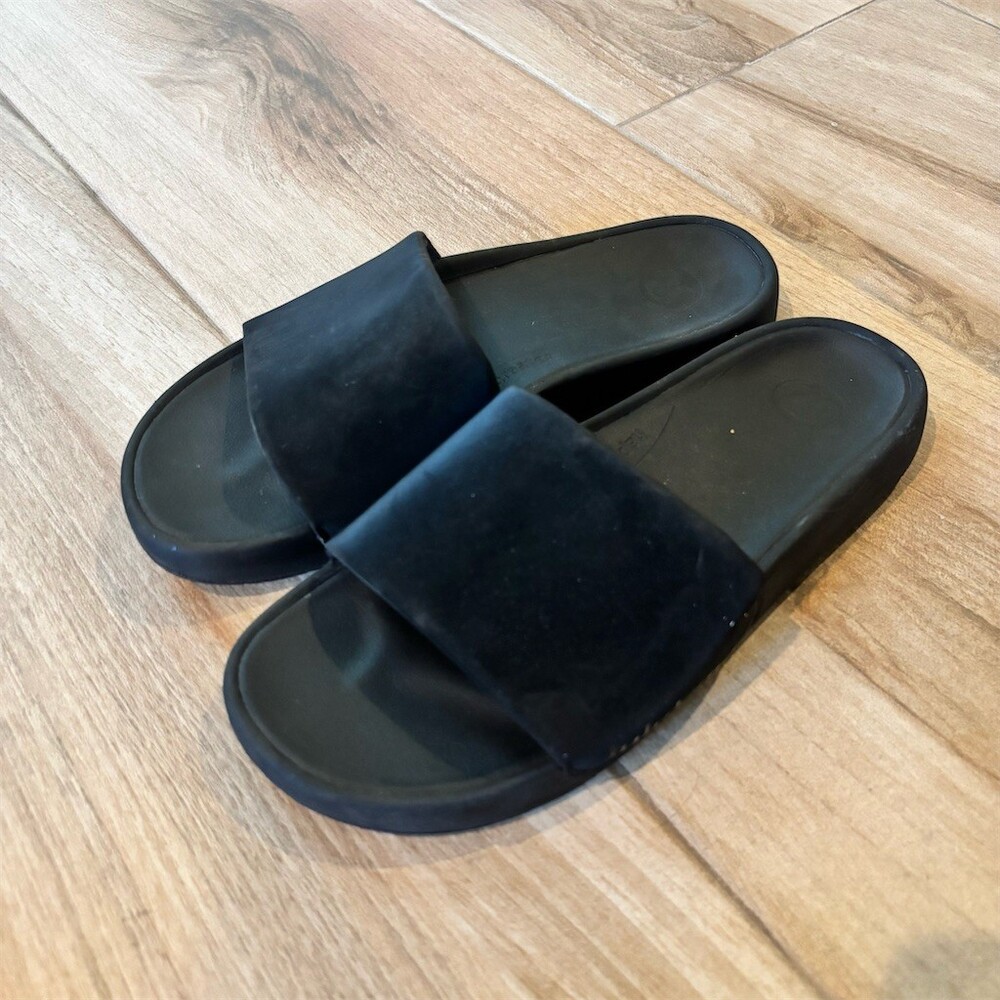 lululemon Restfeel Slide Womens Sandals Black Slip-On Size 9